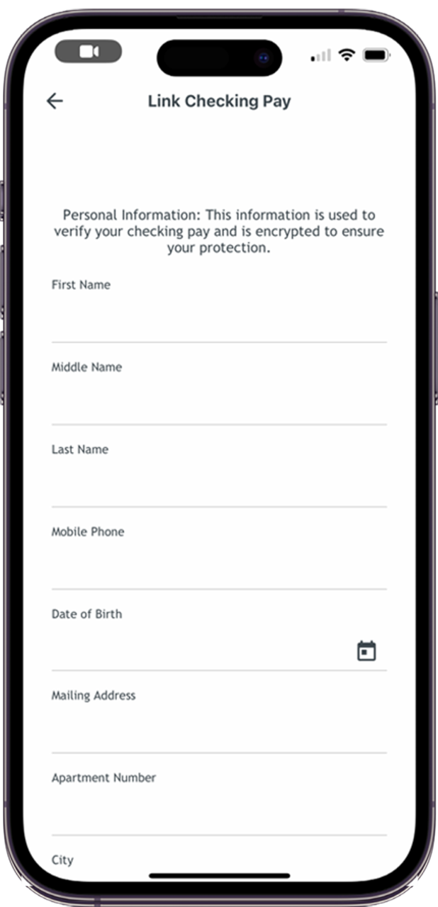 Link checking pay app screen