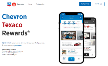 Chevron texaco rewards home page