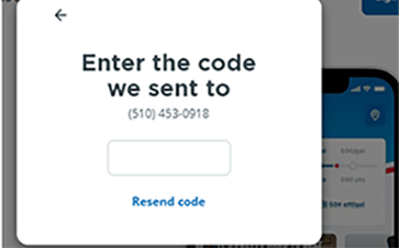Delete Step 3 enter the code we sent to your phone