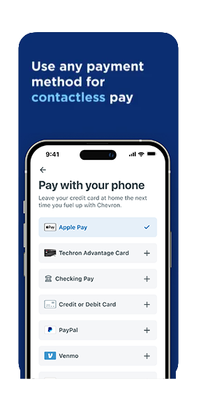 Use any payment methods for contactless pay