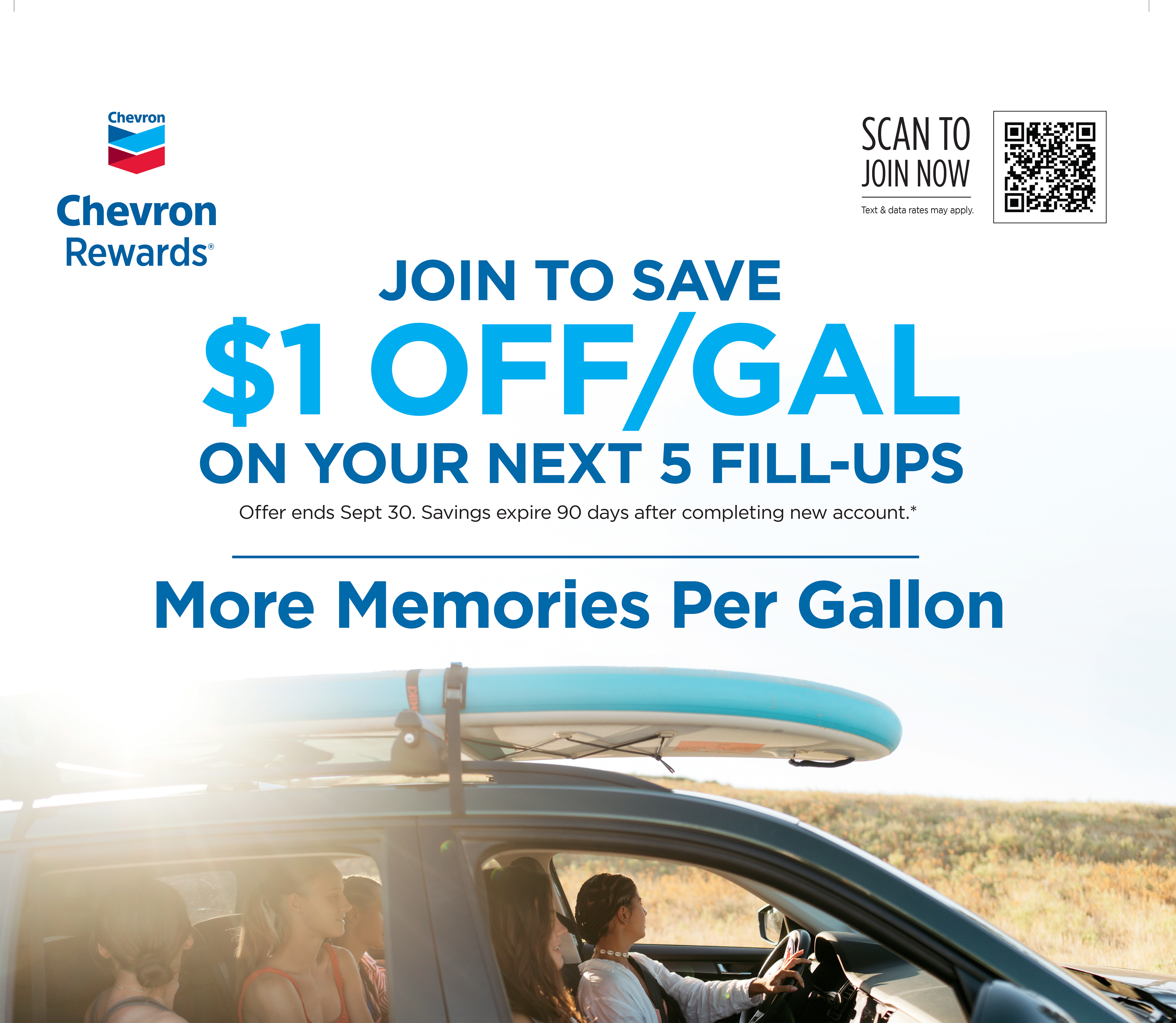 Chevron and Texaco $1 off to join